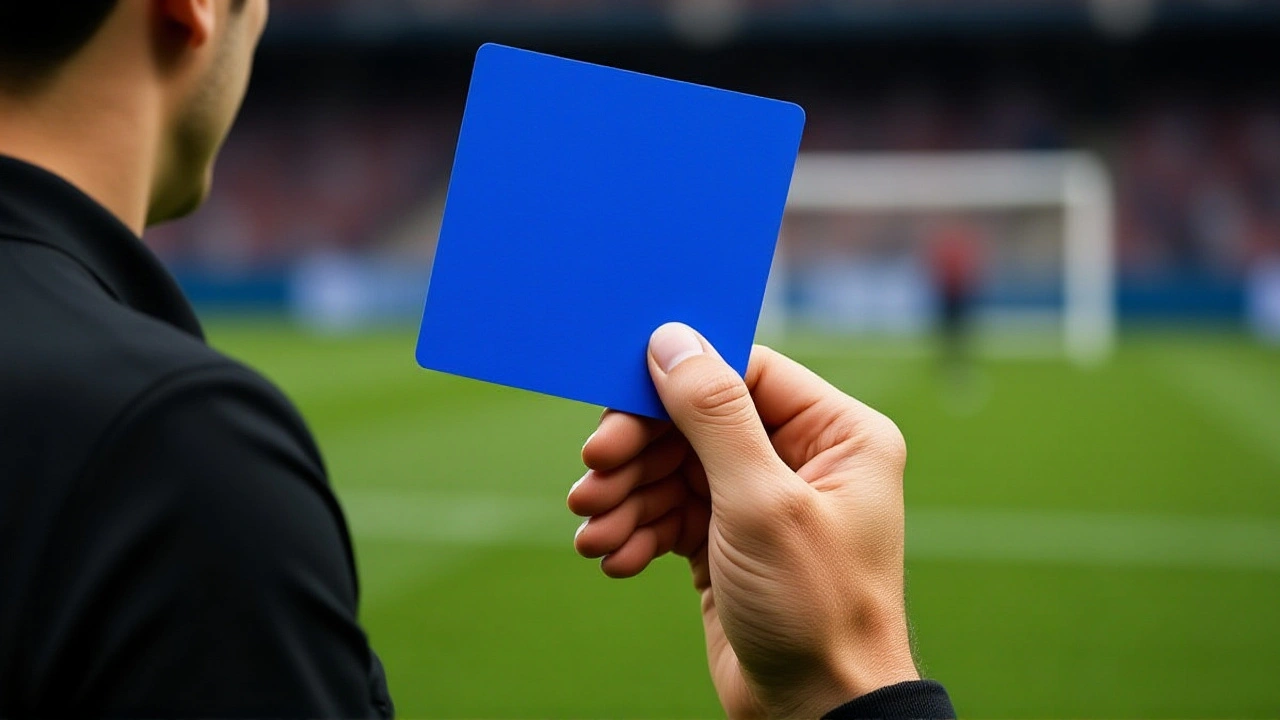 Blue Card en el fútbol: la nueva tarjeta que expulsa jugadores 10 minutos